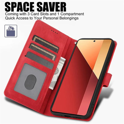 For Xiaomi Redmi Note 13 Pro 5G / Poco X6 5G Cases Magnetic Clasp Leather Cell Phone Cover