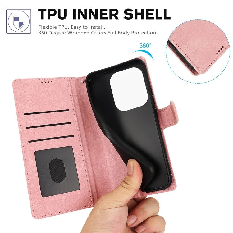 For Xiaomi Redmi Note 13 Pro 5G / Poco X6 5G Cases Magnetic Clasp Leather Cell Phone Cover