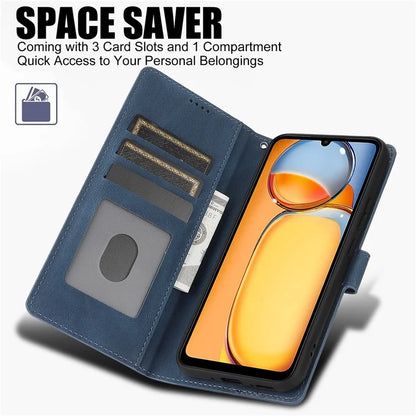 For Xiaomi Redmi 13C 4G / 5G / 13R 5G / Poco M6 5G / Poco C65 4G Phone Cases Shockproof Leather Flip Cover