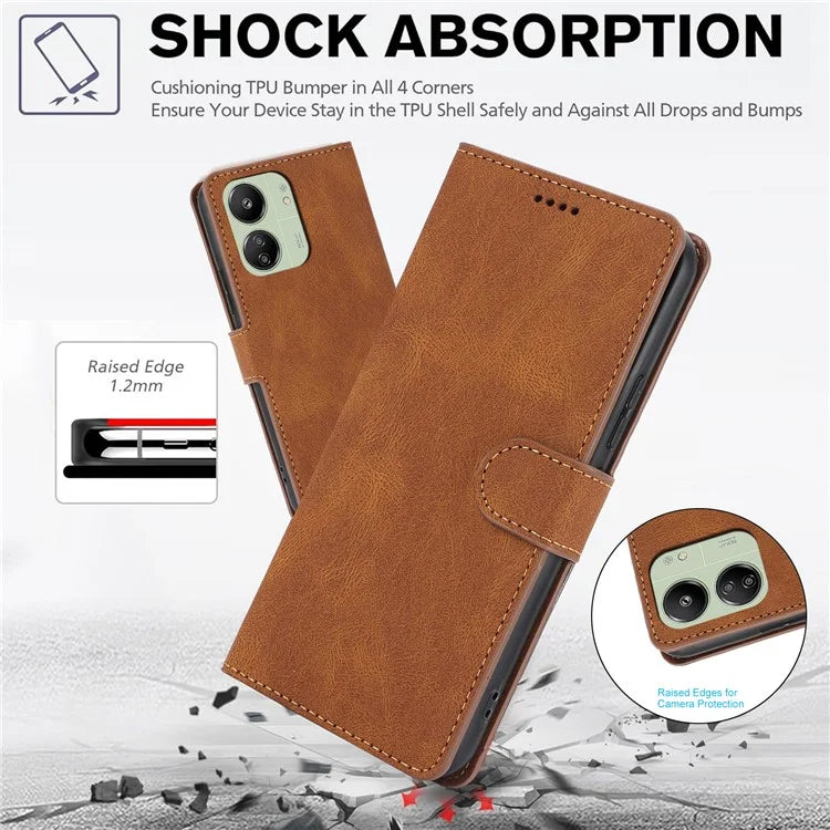 For Xiaomi Redmi 13C 4G / 5G / 13R 5G / Poco M6 5G / Poco C65 4G Phone Cases Shockproof Leather Flip Cover