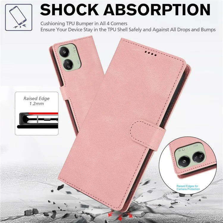 For Xiaomi Redmi 13C 4G / 5G / 13R 5G / Poco M6 5G / Poco C65 4G Phone Cases Shockproof Leather Flip Cover