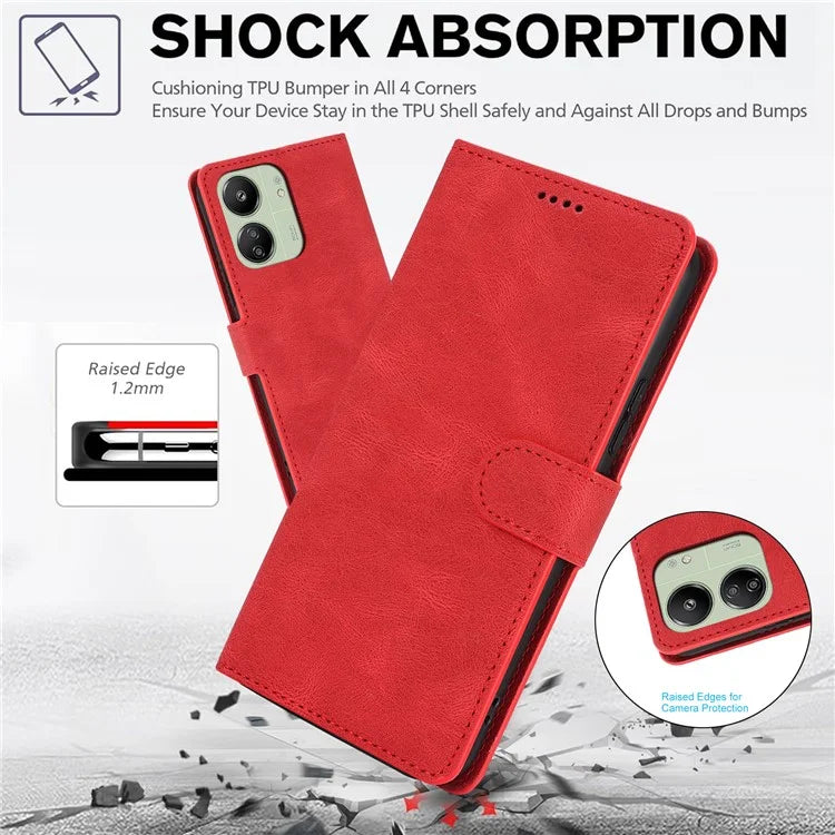 For Xiaomi Redmi 13C 4G / 5G / 13R 5G / Poco M6 5G / Poco C65 4G Phone Cases Shockproof Leather Flip Cover