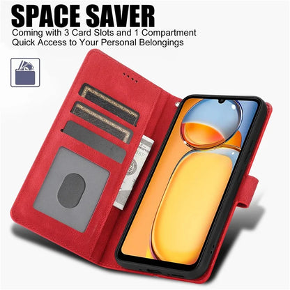 For Xiaomi Redmi 13C 4G / 5G / 13R 5G / Poco M6 5G / Poco C65 4G Phone Cases Shockproof Leather Flip Cover