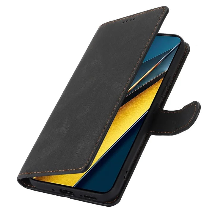 For Xiaomi Poco X6 Pro 5G / Redmi K70E 5G Cell Phone Cases Leather Wallet Cover with Magnetic Clasp