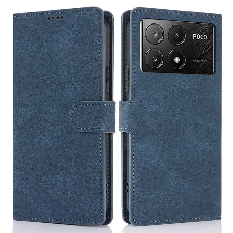 For Xiaomi Poco X6 Pro 5G / Redmi K70E 5G Cell Phone Cases Leather Wallet Cover with Magnetic Clasp