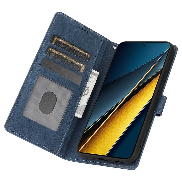 For Xiaomi Poco X6 Pro 5G / Redmi K70E 5G Cell Phone Cases Leather Wallet Cover with Magnetic Clasp