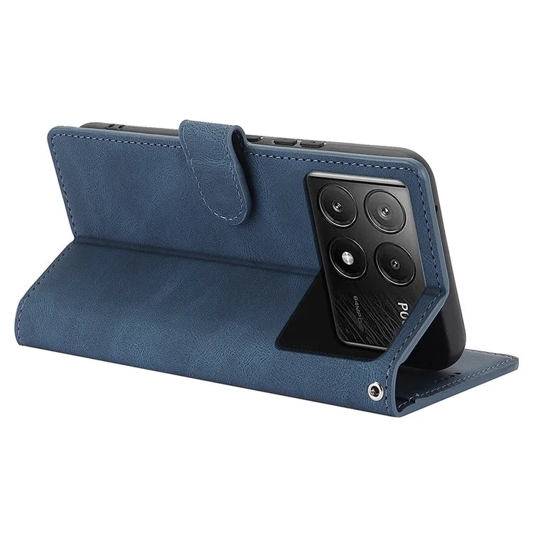 For Xiaomi Poco X6 Pro 5G / Redmi K70E 5G Cell Phone Cases Leather Wallet Cover with Magnetic Clasp