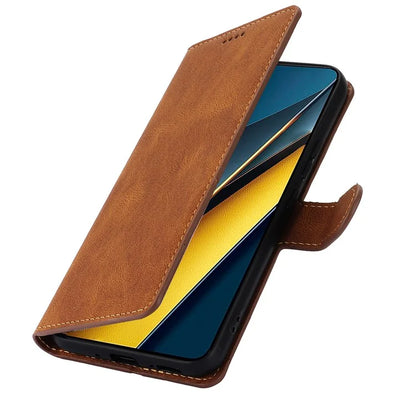 For Xiaomi Poco X6 Pro 5G / Redmi K70E 5G Cell Phone Cases Leather Wallet Cover with Magnetic Clasp