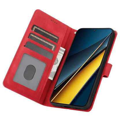 For Xiaomi Poco X6 Pro 5G / Redmi K70E 5G Cell Phone Cases Leather Wallet Cover with Magnetic Clasp