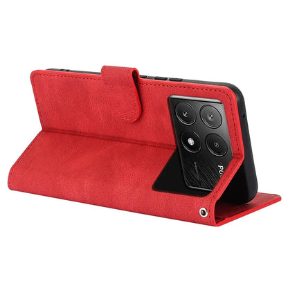 For Xiaomi Poco X6 Pro 5G / Redmi K70E 5G Cell Phone Cases Leather Wallet Cover with Magnetic Clasp