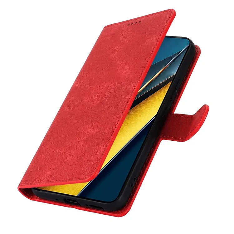 For Xiaomi Poco X6 Pro 5G / Redmi K70E 5G Cell Phone Cases Leather Wallet Cover with Magnetic Clasp