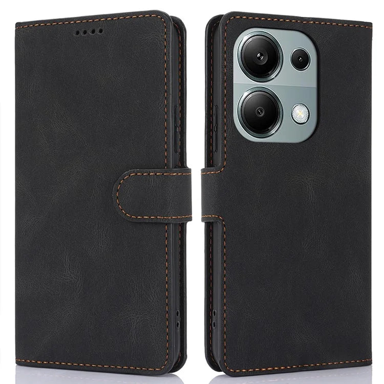 For Xiaomi Redmi Note 13 4G Wallet Cases Anti-Drop Leather Phone Cover