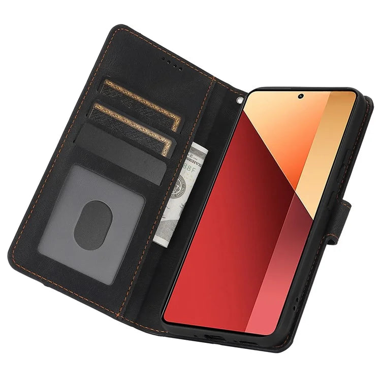 For Xiaomi Redmi Note 13 4G Wallet Cases Anti-Drop Leather Phone Cover