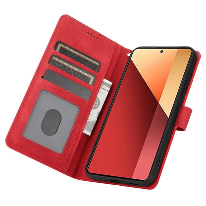 For Xiaomi Redmi Note 13 4G Wallet Cases Anti-Drop Leather Phone Cover