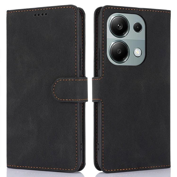 For Xiaomi Redmi Note 13 Pro 4G / Poco M6 Pro 4G Case Magnetic Clasp Card Holder Stand Phone Shell