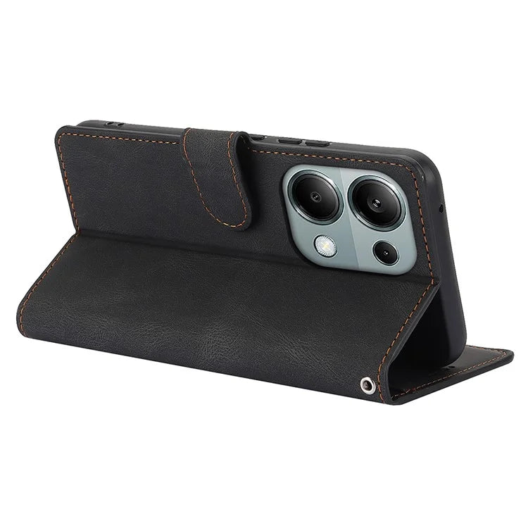 For Xiaomi Redmi Note 13 Pro 4G / Poco M6 Pro 4G Case Magnetic Clasp Card Holder Stand Phone Shell