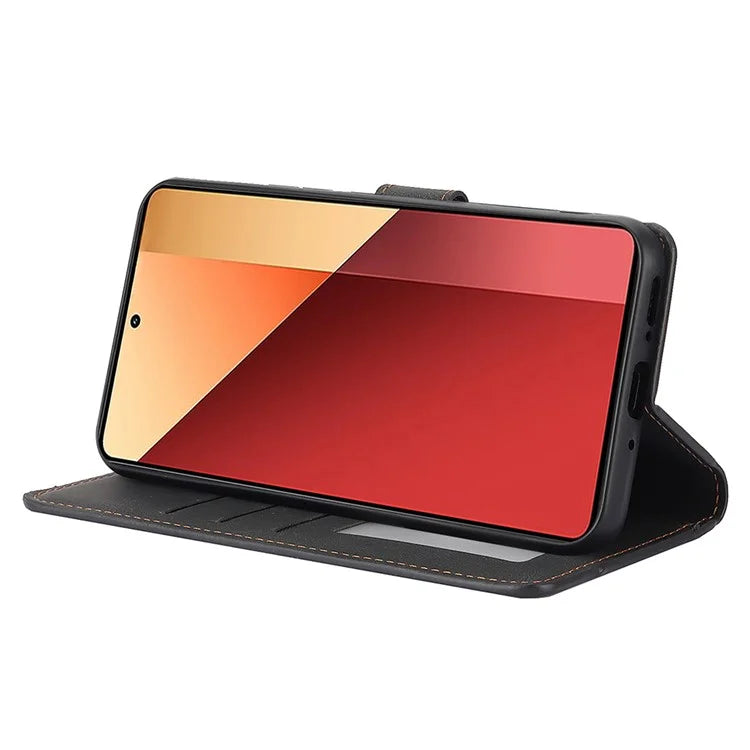 For Xiaomi Redmi Note 13 Pro 4G / Poco M6 Pro 4G Case Magnetic Clasp Card Holder Stand Phone Shell