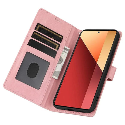 For Xiaomi Redmi Note 13 Pro 4G / Poco M6 Pro 4G Case Magnetic Clasp Card Holder Stand Phone Shell