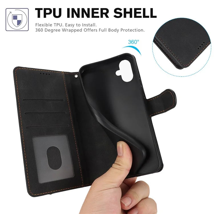 For Samsung Galaxy A05 4G Cases Shock Absorbing Leather Folio Wallet Phone Case