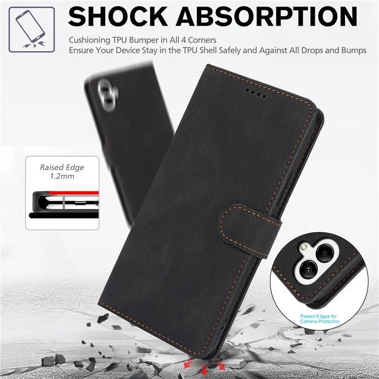 For Samsung Galaxy A05 4G Cases Shock Absorbing Leather Folio Wallet Phone Case