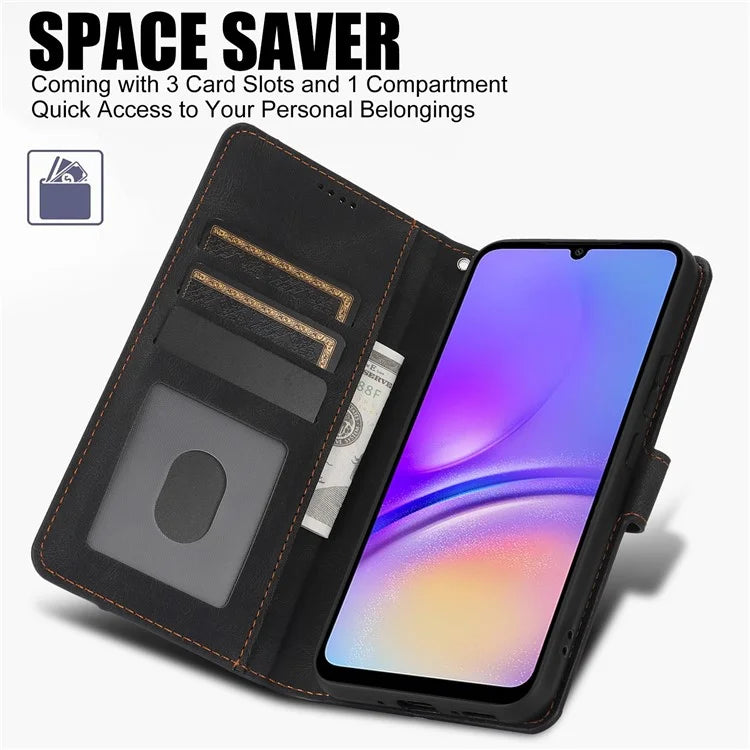 For Samsung Galaxy A05 4G Cases Shock Absorbing Leather Folio Wallet Phone Case