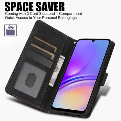 For Samsung Galaxy A05 4G Cases Shock Absorbing Leather Folio Wallet Phone Case