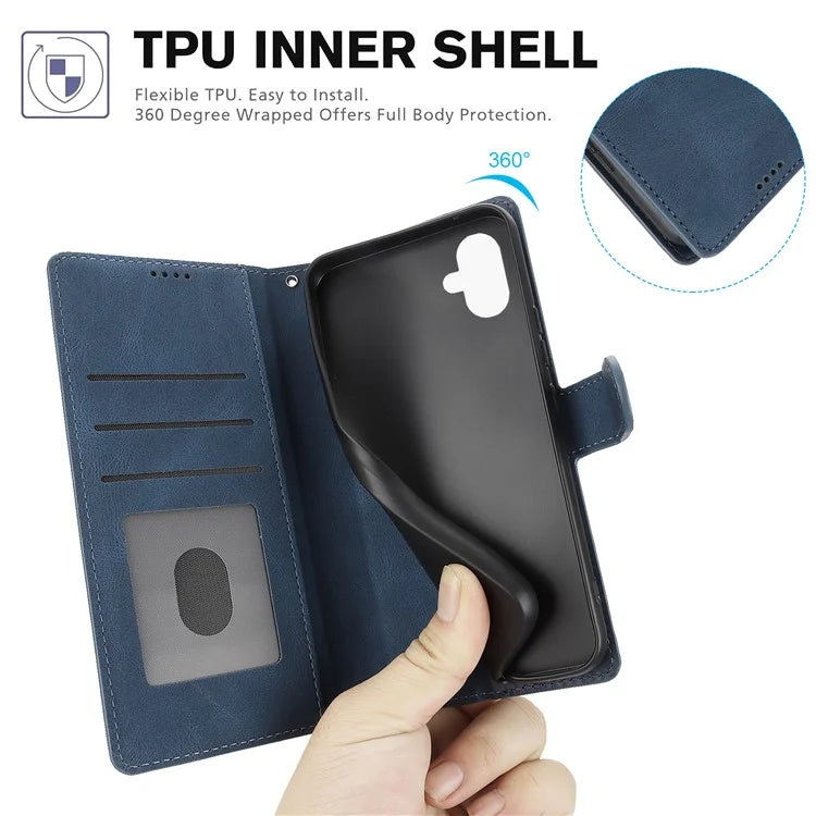 For Samsung Galaxy A05 4G Cases Shock Absorbing Leather Folio Wallet Phone Case