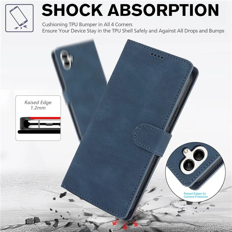 For Samsung Galaxy A05 4G Cases Shock Absorbing Leather Folio Wallet Phone Case