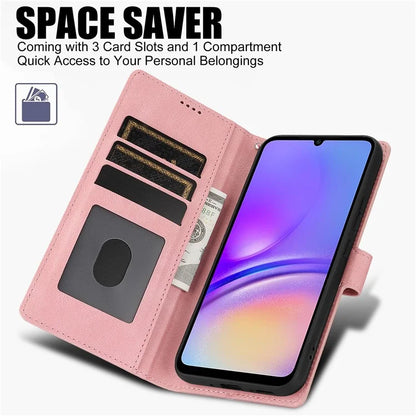 For Samsung Galaxy A05 4G Cases Shock Absorbing Leather Folio Wallet Phone Case