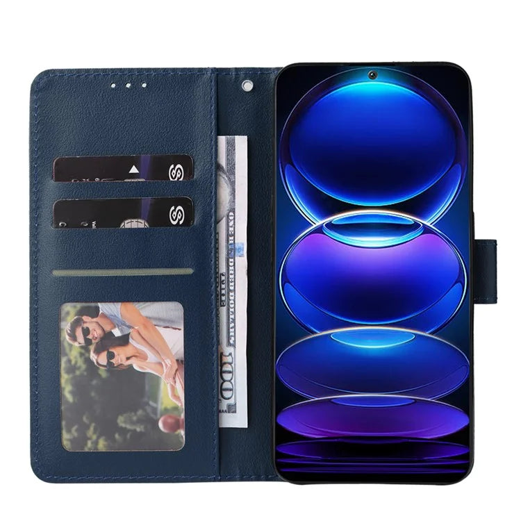 For Xiaomi Redmi Note 12 5G (Global) (India) (China) / Poco X5 5G Phone Case PU Leather Wallet Stand Cover
