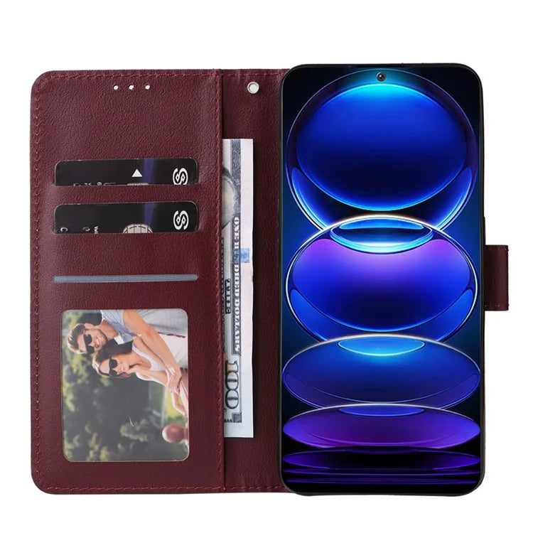 For Xiaomi Redmi Note 12 5G (Global) (India) (China) / Poco X5 5G Phone Case PU Leather Wallet Stand Cover