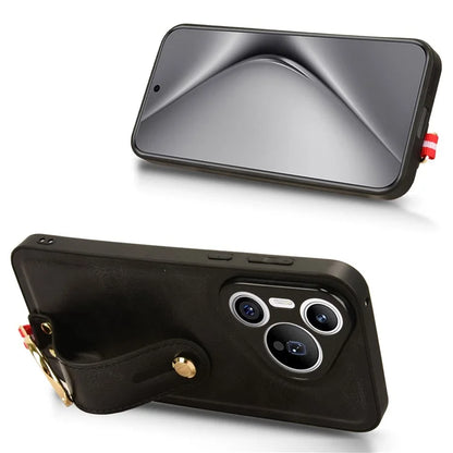 For Huawei Pura 70 Wristband Kickstand Case Fall Proof Phone Cover with Bottle Opener Ring