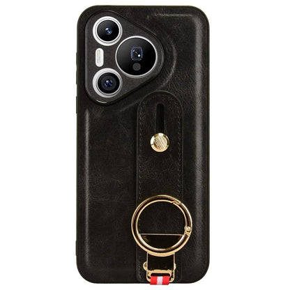 For Huawei Pura 70 Wristband Kickstand Case Fall Proof Phone Cover with Bottle Opener Ring