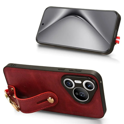 For Huawei Pura 70 Wristband Kickstand Case Fall Proof Phone Cover with Bottle Opener Ring