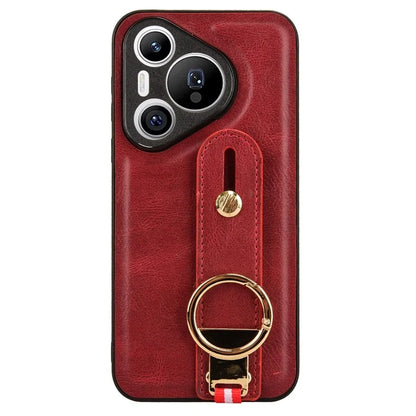For Huawei Pura 70 Wristband Kickstand Case Fall Proof Phone Cover with Bottle Opener Ring