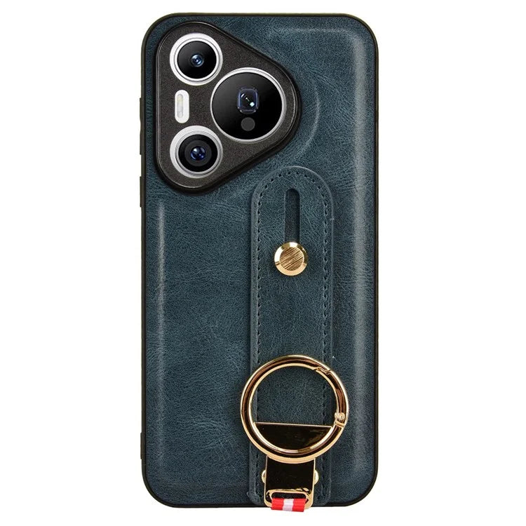 For Huawei Pura 70 Wristband Kickstand Case Fall Proof Phone Cover with Bottle Opener Ring