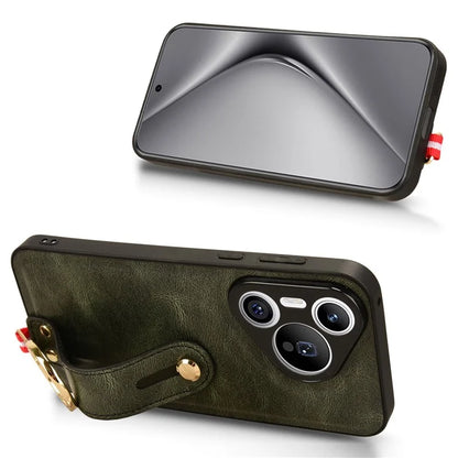For Huawei Pura 70 Wristband Kickstand Case Fall Proof Phone Cover with Bottle Opener Ring