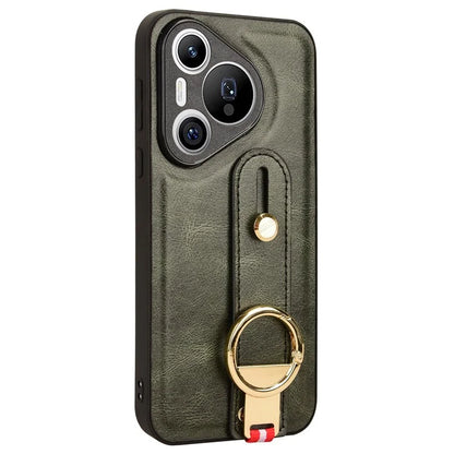 For Huawei Pura 70 Wristband Kickstand Case Fall Proof Phone Cover with Bottle Opener Ring