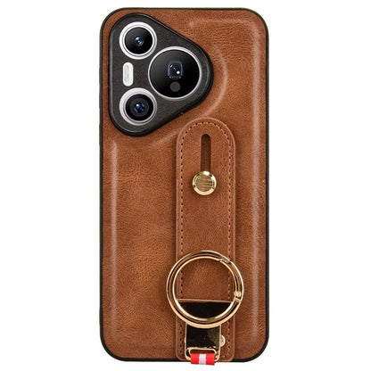 For Huawei Pura 70 Wristband Kickstand Case Fall Proof Phone Cover with Bottle Opener Ring