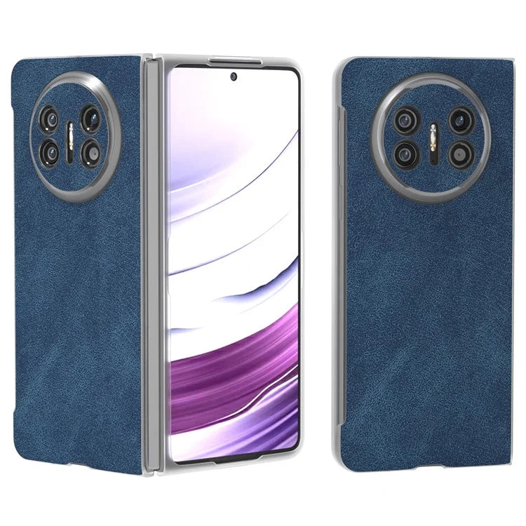 For Huawei Mate X5 Cell Phone Case PU Leather Coated PC Matte Edge Cover