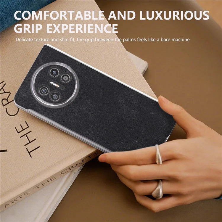 For Huawei Mate X5 Cell Phone Case PU Leather Coated PC Matte Edge Cover