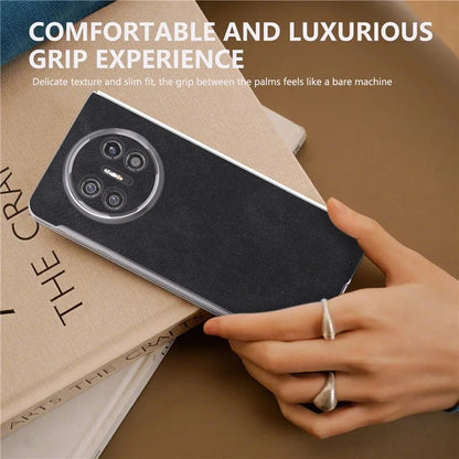 For Huawei Mate X5 Cell Phone Case PU Leather Coated PC Matte Edge Cover