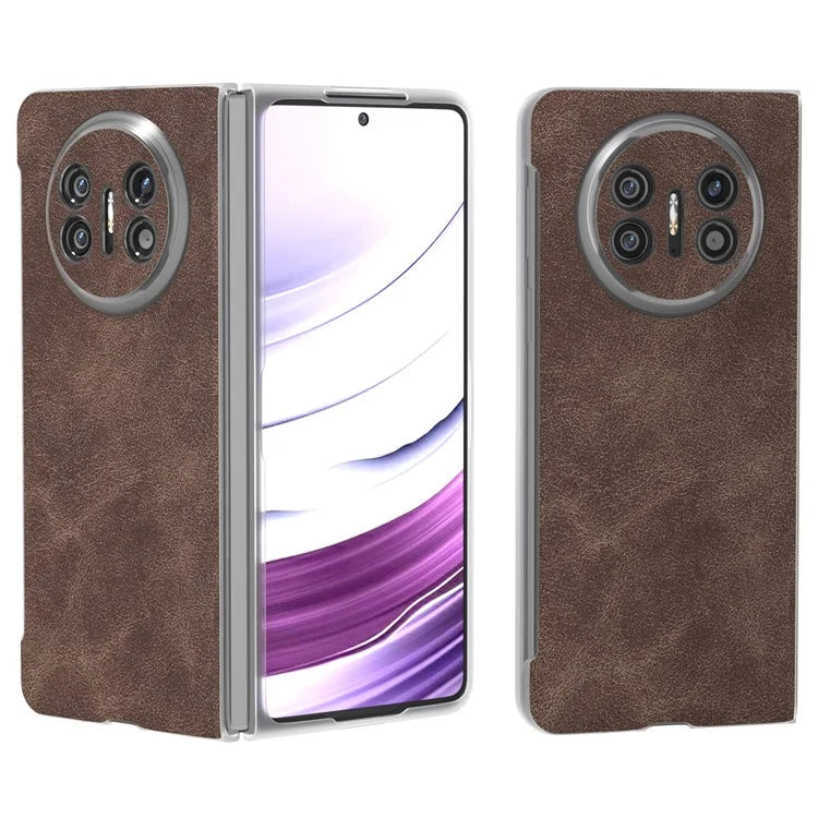For Huawei Mate X5 Cell Phone Case PU Leather Coated PC Matte Edge Cover
