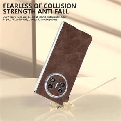 For Huawei Mate X5 Cell Phone Case PU Leather Coated PC Matte Edge Cover