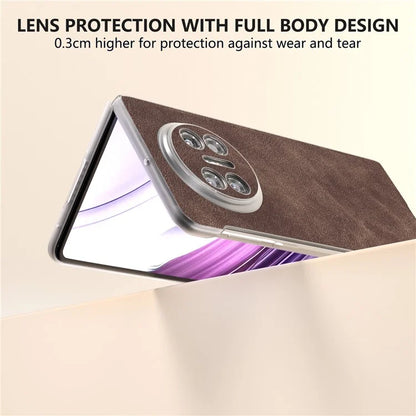 For Huawei Mate X5 Cell Phone Case PU Leather Coated PC Matte Edge Cover