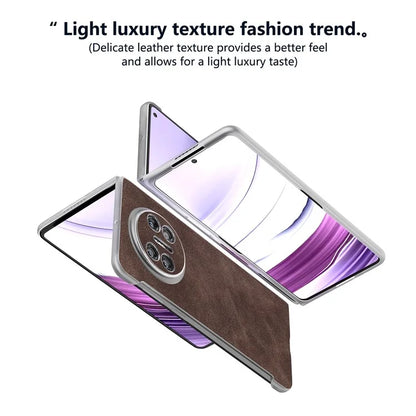 For Huawei Mate X5 Cell Phone Case PU Leather Coated PC Matte Edge Cover