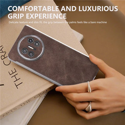 For Huawei Mate X5 Cell Phone Case PU Leather Coated PC Matte Edge Cover