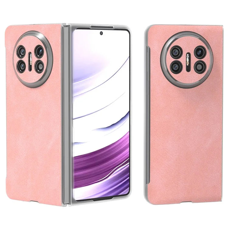 For Huawei Mate X5 Cell Phone Case PU Leather Coated PC Matte Edge Cover