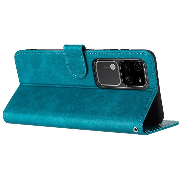 For vivo S18 Pro 5G / S18 5G / V30 5G / V30 Pro 5G Wholesale PU Leather Cell Phone Case Stand Wallet Phone Cover with Strap