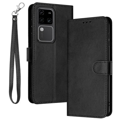 For vivo S18 Pro 5G / S18 5G / V30 5G / V30 Pro 5G Wholesale PU Leather Cell Phone Case Stand Wallet Phone Cover with Strap